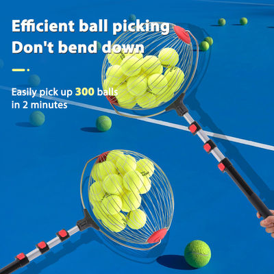 calidad  Portable Roller Tennis Balls Picker Pickleball Pick-Up Bucket with Hook Ball Organizer Tool for Court fábrica
