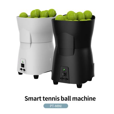 Nueva máquina de tenis de pelota de control remoto automático portátil con control APP máquina de entrenamiento de tenis inteligente