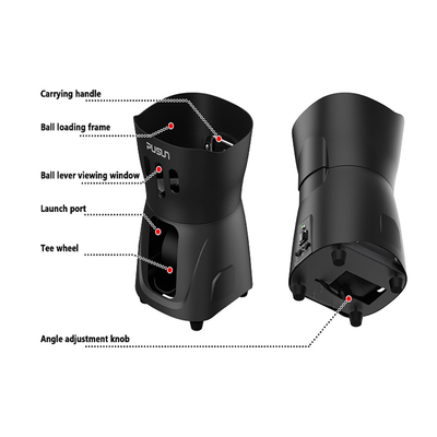 Nueva máquina de tenis de pelota de control remoto automático portátil con control APP máquina de entrenamiento de tenis inteligente