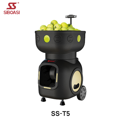 SIBOASI T5 APP Control Mini Tirador de tenis bola máquina para el entrenamiento