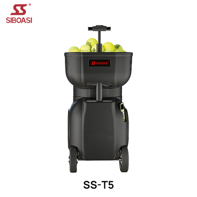 SIBOASI T5 APP Control Mini Tirador de tenis bola máquina para el entrenamiento