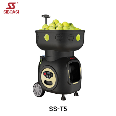 SIBOASI T5 APP Control Mini Tirador de tenis bola máquina para el entrenamiento