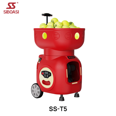 SIBOASI T5 APP Control Mini Tirador de tenis bola máquina para el entrenamiento