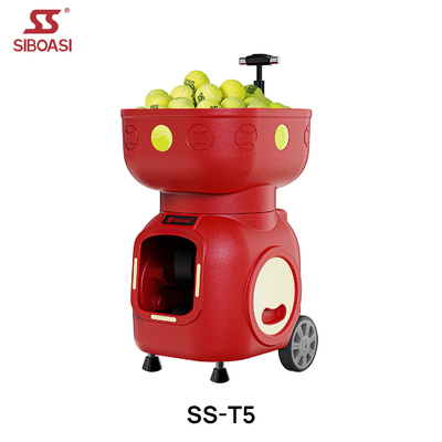 SIBOASI T5 APP Control Mini Tirador de tenis bola máquina para el entrenamiento