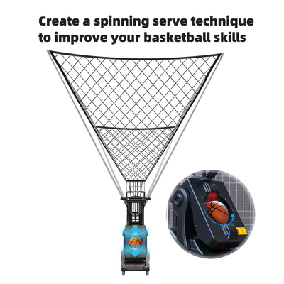 SIBOASI K3 Entrenador de ángulo múltiple APP inteligente y control remoto Automático de baloncesto Tiro de lanzamiento Máquina de entrenamiento profesional