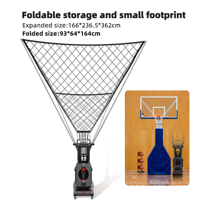 SIBOASI K3 Entrenador de ángulo múltiple APP inteligente y control remoto Automático de baloncesto Tiro de lanzamiento Máquina de entrenamiento profesional