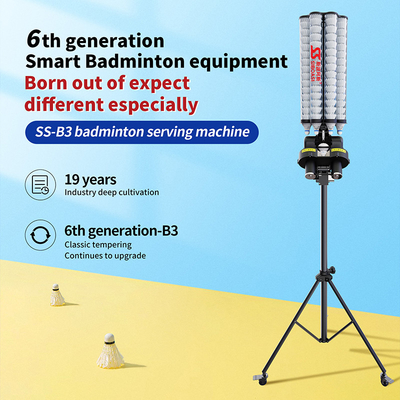 2025 SIBOASI B3 Badminton Máquina de alimentación de lanzadera de balón inteligente de badminton para entrenamiento