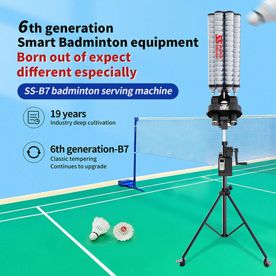 SIBOASI B7 Badminton Shuttlecock máquina de alimentación Smart Badminton máquina de tiro para el entrenamiento