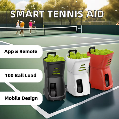 2025 Máquina de tenis profesional caliente y bola de padel APP de control al aire libre Máquina de tiro de entrenamiento de lanzamiento de bola de tenis