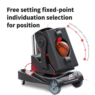 2025 SIBOASI K2 Entrenador de ángulo múltiple Smart APP y control remoto Automático de baloncesto Tiro de lanzamiento Máquina de entrenamiento profesional