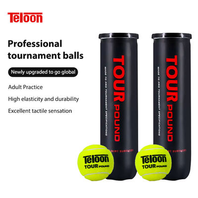 Venta al por mayor Tenis 1 lata 4 pelotas Entrenamiento Pelotas de tenis de alta elasticidad Resistencia al caucho Deportes Raqueta Bola de padel
