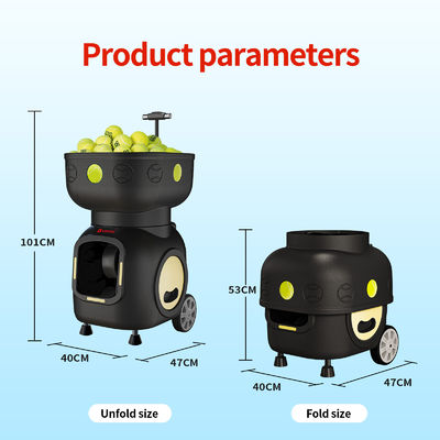 SIBOASI T5 APP Control Mini Tirador de tenis bola máquina para el entrenamiento