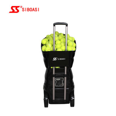 Máquina del alimentador del tenis S4015 con el divisor doble de la bola de la pantalla LCD
