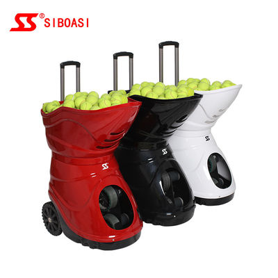 Top portátil de la máquina de Tosser de la pelota de tenis y ajuste trasero de la vuelta
