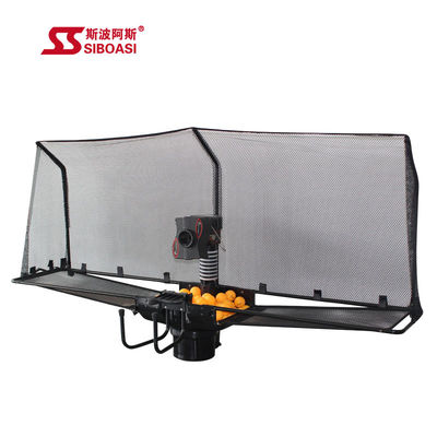 Máquina plegable de los tenis de mesa, 1-2.2s/Ball Ping Pong Trainer Machine