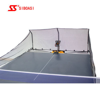 Máquina plegable de los tenis de mesa, 1-2.2s/Ball Ping Pong Trainer Machine