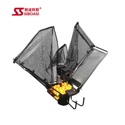 Máquina plegable de los tenis de mesa, 1-2.2s/Ball Ping Pong Trainer Machine