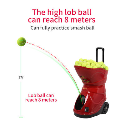 Alimentador automático de la pelota de tenis de la oscilación horizontal construido en batería de litio
