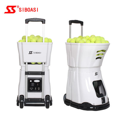 Ángulo horizontal de la corriente ALTERNA de la pelota de tenis de la máquina portátil de la pistola