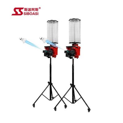 Sistema de elevación los 0-70CM del bádminton del volante del alimentador del entrenamiento rojo de la máquina