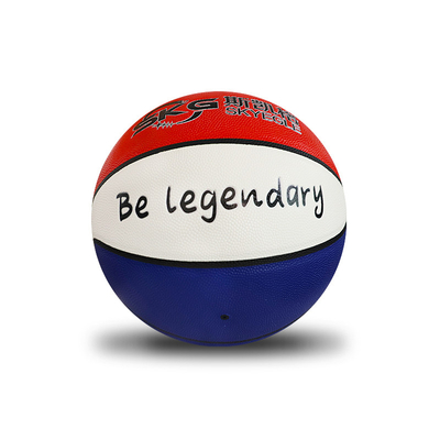 Baloncesto reflexivo olográfico del cuero de la PU de la microfibra