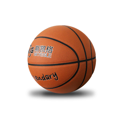 Talla 6 de cuero modificada para requisitos particulares 7 del baloncesto de la PU de Logo Hygroscopic para el entrenamiento