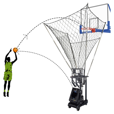 Dispositivo de alimentación que tira del Rebounder automático teledirigido del baloncesto del metal