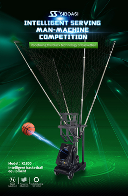 máquina para hilar y torcer del baloncesto del dispositivo del tiroteo del baloncesto 96W para el entrenamiento de los clubs